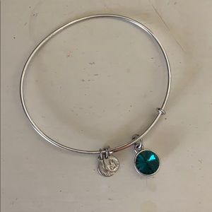 Alex and Ani Emerald Expandable Bangle